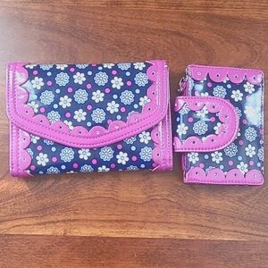 Vera Bradley 2 Piece Wallet Set